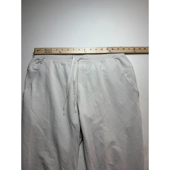Lululemon City Sweat Jogger Pants Performance Stretch Large Ivory White - Picture 4 of 5